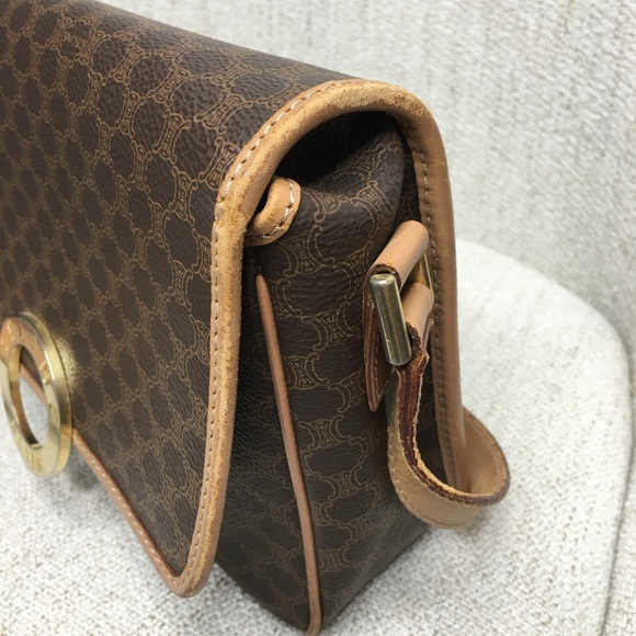 Authentic Celine brown crossbody bag Macadam pattern - Picture 12 of 16